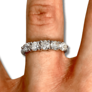 5 Stone Round Diamond Ring