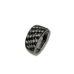 Black Rhodium and Diamonds Ring
