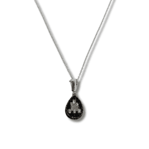 Black and White Diamond Necklace