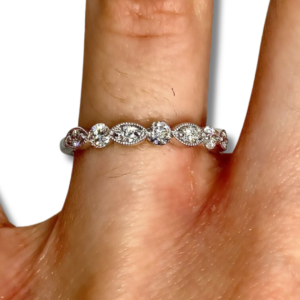 Circle and Oval Diamond Ring