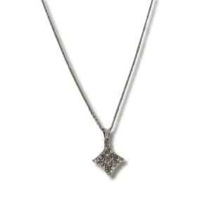 Diamond Pendant with Cable Chain