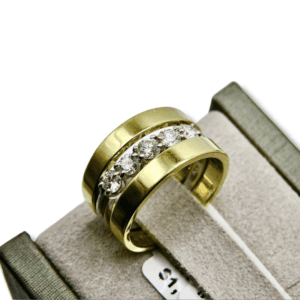 Estate 18k gold rings and Platinum Diamond Ring