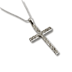 Estate Diamond Cross Necklace