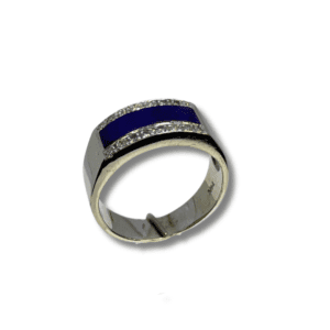 Estate Diamond and Sugilite Ring