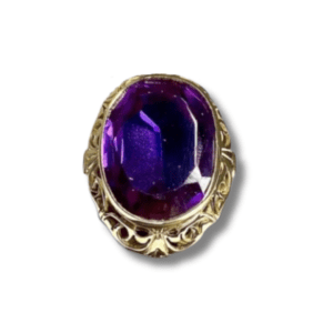 Estate Synthetic Alexandrite Ring