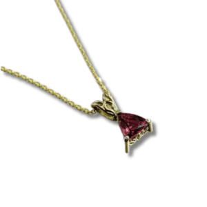 Estate Trillian Strong Purple Red Sapphire Necklace