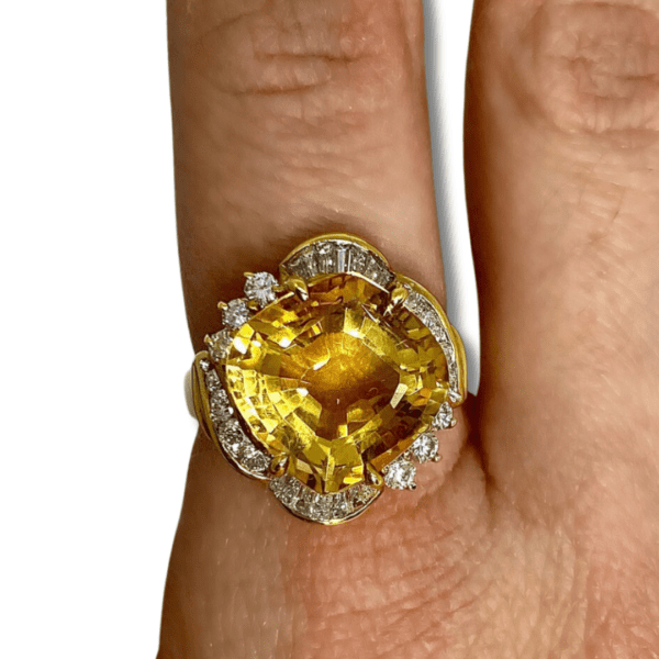 Golden Beryl Dinner Ring