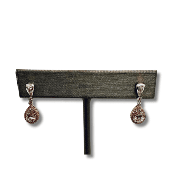 Pink Diamond Earrings