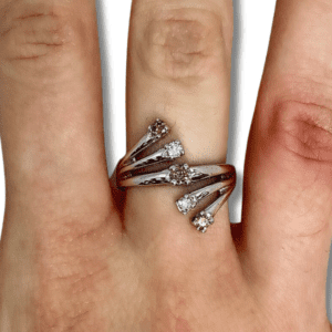 Round Chocolate Diamond Freeform Ring