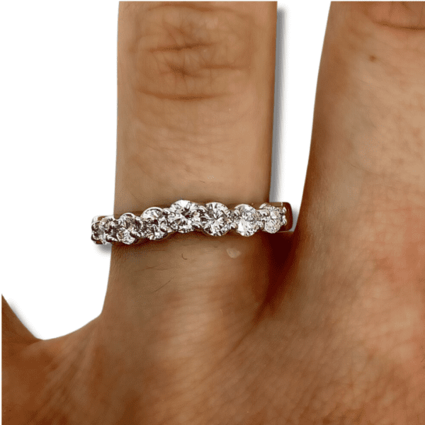 White-Gold Diamond Band