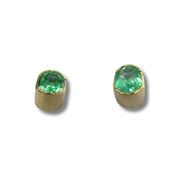 Estate Emerald Earrings in 18k
