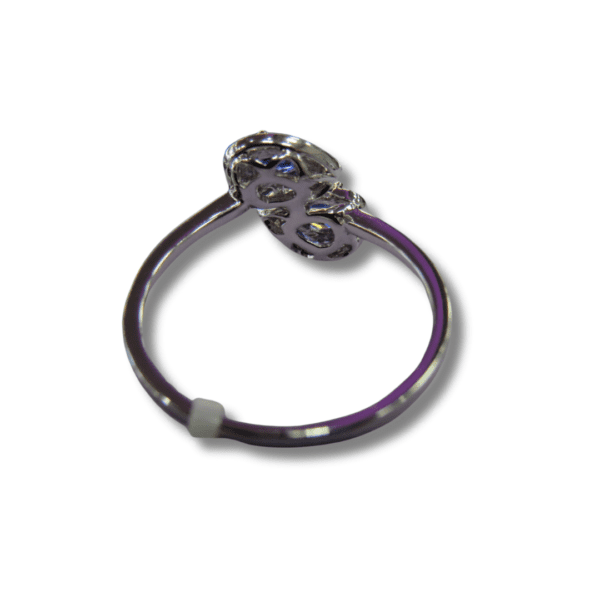 Estate Pear Sapphires and Diamond Ring